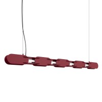 LED Pendelleuchte dimmbar Burgund Modern 4000K L:158 cm