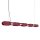 LED Pendelleuchte dimmbar Burgund Modern 4000K L:158 cm