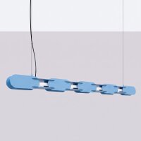 LED Pendelleuchte dimmbar Hellblau 3000K 158 cm Modern