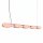 LED Pendelleuchte dimmbar Stahl Pfirsich 4000K L:158 cm