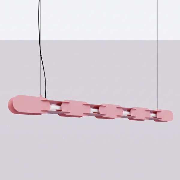 LED Hängelampe dimmbar Push-DIM Pink Stahl 3000K 158 cm