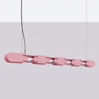 LED Hängelampe dimmbar Push-DIM Pink Stahl 3000K 158 cm
