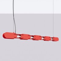 LED Pendelleuchte dimmbar Push-DIM Rot 3000K L:158 cm