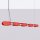 LED Pendelleuchte dimmbar Push-DIM Rot 3000K L:158 cm