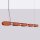 LED Pendelleuchte dimmbar Ockerrot Stahl 3000K L:158 cm