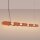 LED Pendelleuchte dimmbar Ockerrot Stahl 3000K L:158 cm