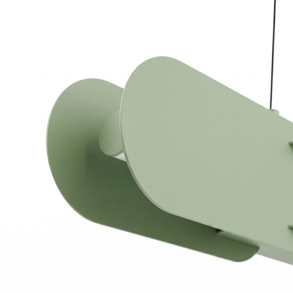 LED Pendelleuchte dimmbar Salbei 4000K L:158 cm Modern