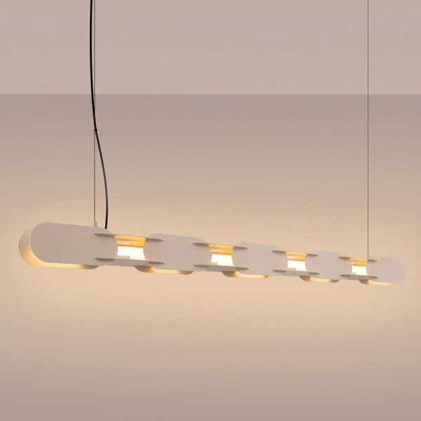LED Pendelleuchte dimmbar Push-DIM Taupe 3000K L:158 cm