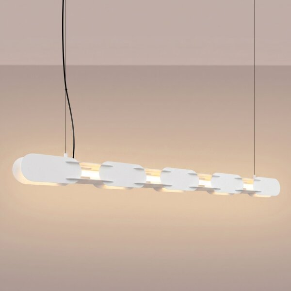 LED Pendelleuchte dimmbar Push-DIM Weiß 3000K L:158 cm