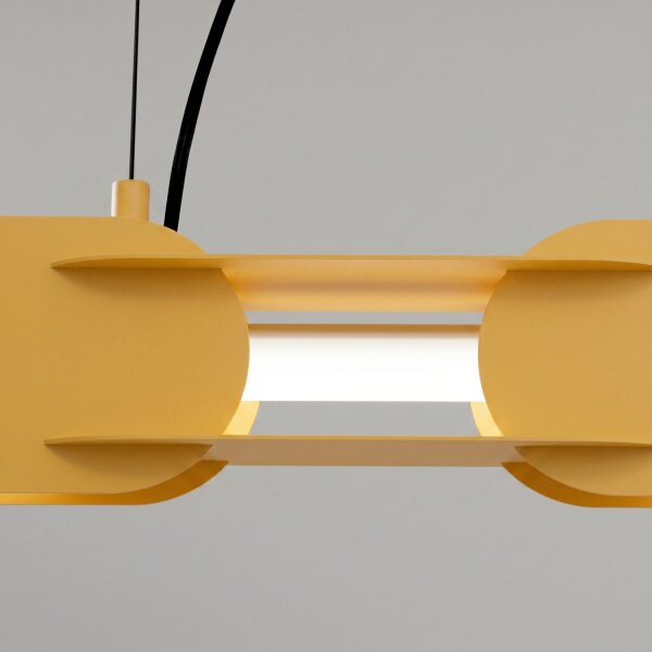 LED Hängelampe dimmbar Push-DIM Gelb 4000K L:158 cm