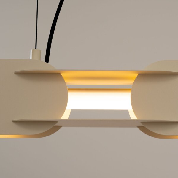 LED Hängelampe dimmbar Push-DIM Beige 3000K L:91 cm