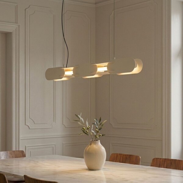 LED Pendelleuchte dimmbar Push-DIM Beige 4000K L:91 cm