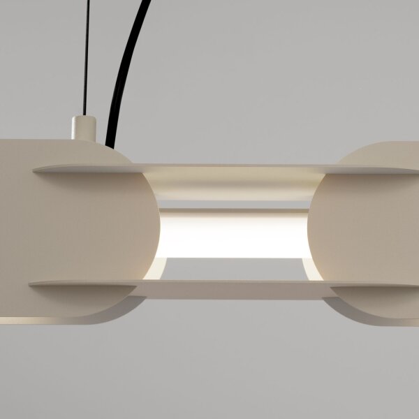 LED Pendelleuchte dimmbar Push-DIM Beige 4000K L:91 cm