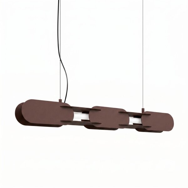 LED Hängelampe dimmbar Push-DIM Braun 3000K L:91 cm