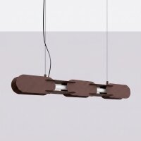 LED Hängelampe dimmbar Push-DIM Braun 3000K L:91 cm