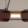 LED Hängelampe dimmbar Push-DIM Braun 3000K L:91 cm