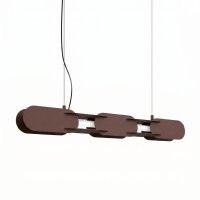 LED Pendelleuchte dimmbar Push-DIM Braun 4000K L:91 cm