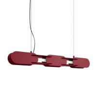 LED Pendelleuchte dimmbar Burgund 3000K L:91 cm Modern