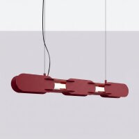 LED Pendelleuchte dimmbar Burgund 3000K L:91 cm Modern