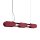 LED Hängelampe dimmbar Burgund Stahl 4000K L:91 cm