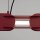 LED Hängelampe dimmbar Burgund Stahl 4000K L:91 cm