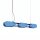 LED Pendelleuchte dimmbar Hellblau 4000K L:91 cm Modern