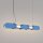 LED Pendelleuchte dimmbar Hellblau 4000K L:91 cm Modern