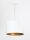 Blanc Or Suspension Tissu rond Rétro Table à manger