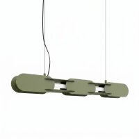 LED Pendelleuchte dimmbar Olivgr&uuml;n 4000K L:91 cm Modern