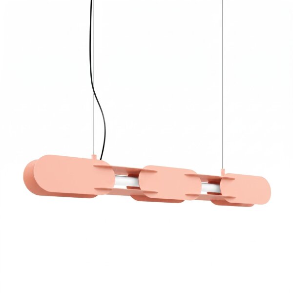 LED Hängelampe dimmbar Stahl Pfirsich 3000K L:91 cm
