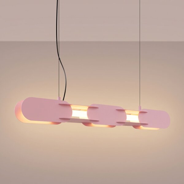 LED Hängelampe dimmbar Push-DIM Pink 3000K L:91 cm
