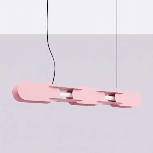 LED Pendelleuchte dimmbar Push-DIM Pink 4000K L:91 cm