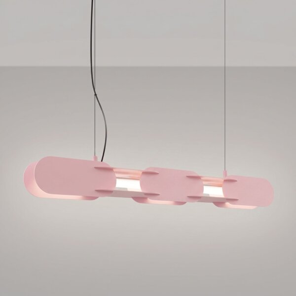 LED Pendelleuchte dimmbar Push-DIM Pink 4000K L:91 cm