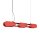 LED Hängelampe dimmbar Push-DIM Rot Stahl 4000K L:91 cm