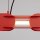 LED Hängelampe dimmbar Push-DIM Rot Stahl 4000K L:91 cm