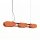 LED Pendelleuchte dimmbar Ockerrot 3000K L:91 cm lang