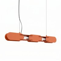 LED H&auml;ngelampe dimmbar Ockerrot Stahl 4000K L:91 cm