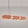 LED Hängelampe dimmbar Ockerrot Stahl 4000K L:91 cm