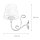 Applique murale shabby motif baroque GANARA