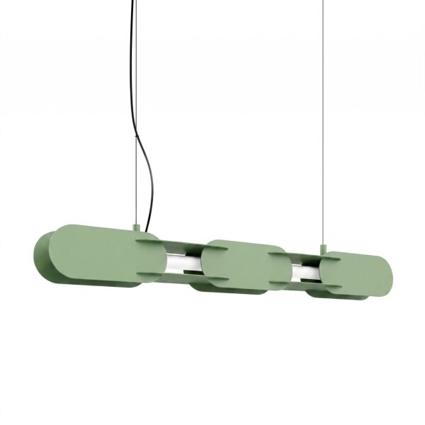 LED Pendelleuchte dimmbar Push-DIM Salbei 4000K L:91 cm