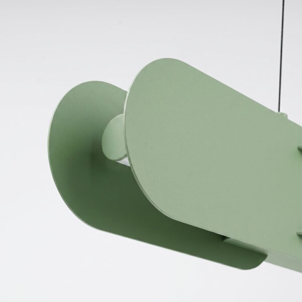 LED Pendelleuchte dimmbar Push-DIM Salbei 4000K L:91 cm