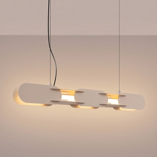 LED Pendelleuchte dimmbar Push-DIM Taupe 3000K L:91 cm