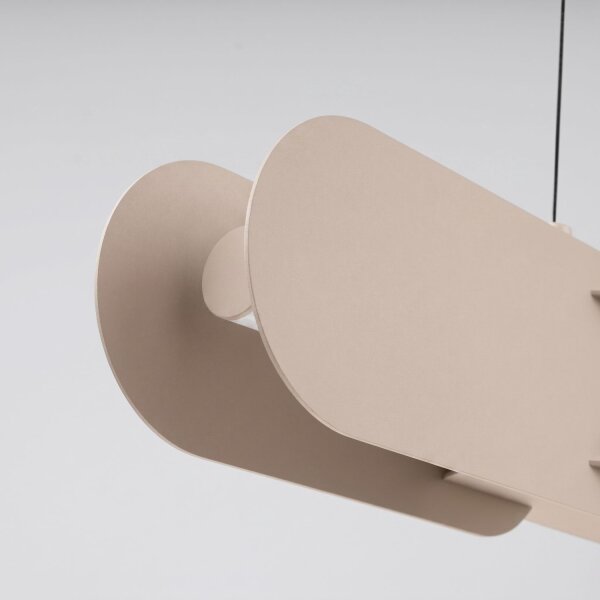 LED Pendelleuchte dimmbar Push-DIM Taupe 3000K L:91 cm