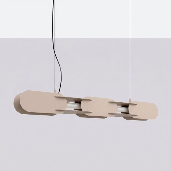 LED Hängelampe dimmbar Push-DIM Taupe 4000K L:91 cm
