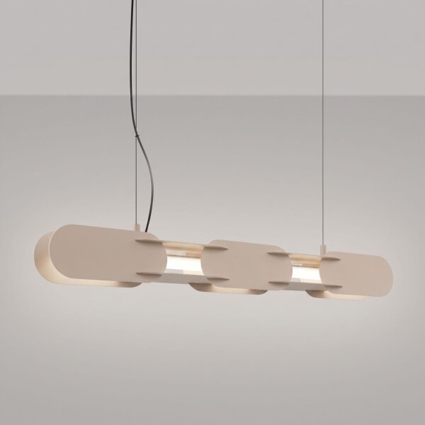 LED Hängelampe dimmbar Push-DIM Taupe 4000K L:91 cm