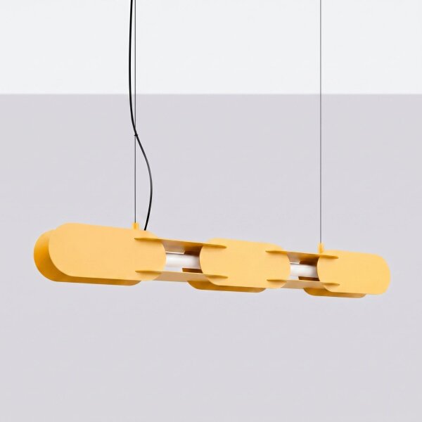 LED Pendelleuchte dimmbar Push-DIM Gelb 3000K L:91 cm