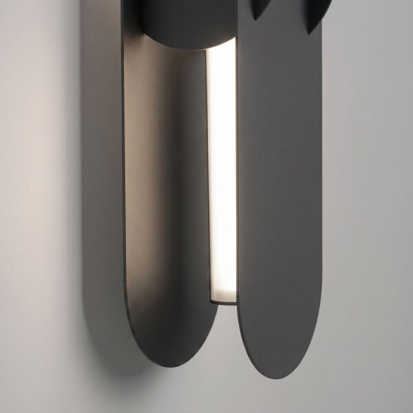 LED Wandlampe dimmbar Push-DIM Schwarz 4000K H:91 cm
