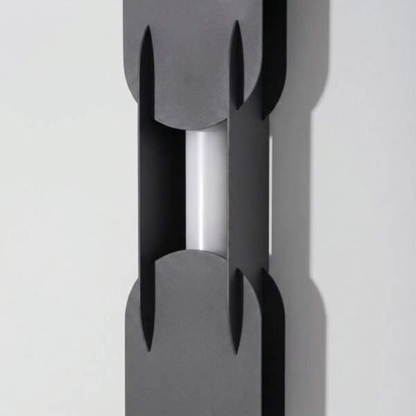 LED Wandlampe dimmbar Push-DIM Schwarz 4000K H:91 cm