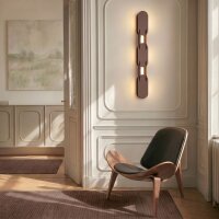 LED Wandlampe dimmbar Push-DIM Braun 3000K H:91 cm