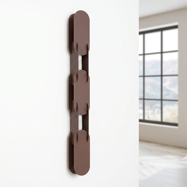 LED Wandleuchte dimmbar Push-DIM Braun 4000K H:91 cm